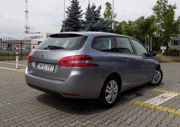 Peugeot 308 cena 59999 przebieg: 44651, rok produkcji 2020 z Wrocław małe 254